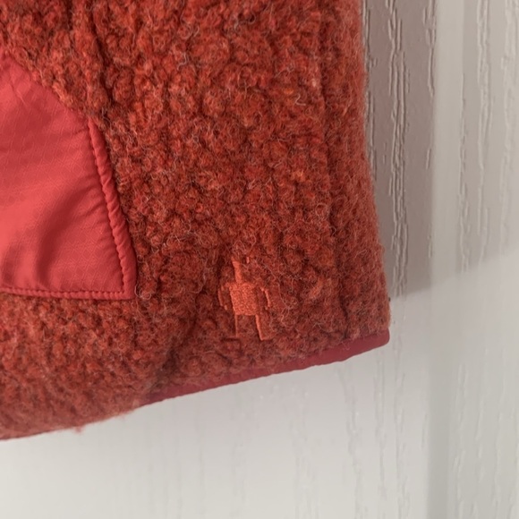 Smartwool Anchor Line Reversible Vest size M orange red pockets wool blend - Picture 4 of 13